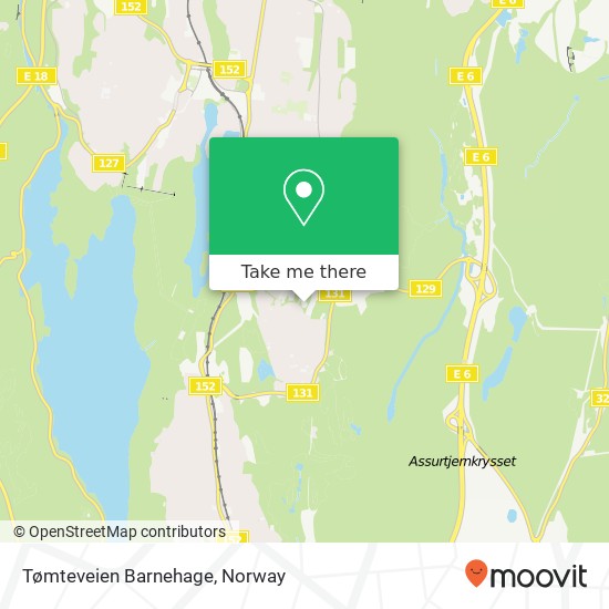 Tømteveien Barnehage map