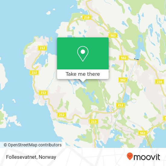 Follesevatnet map