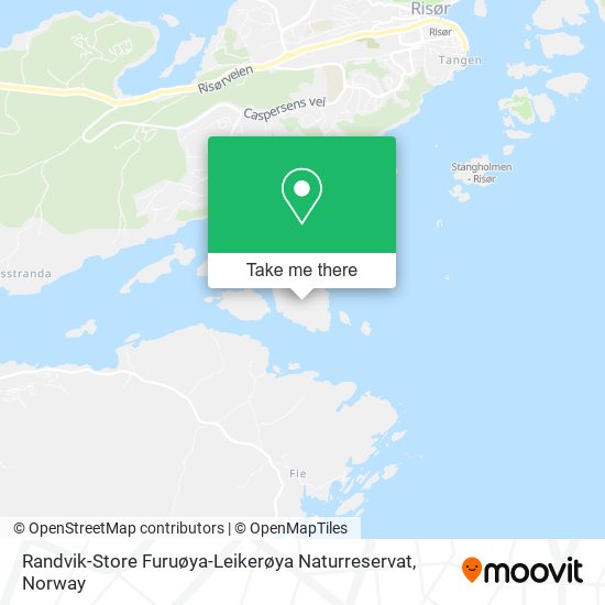 Randvik-Store Furuøya-Leikerøya Naturreservat map