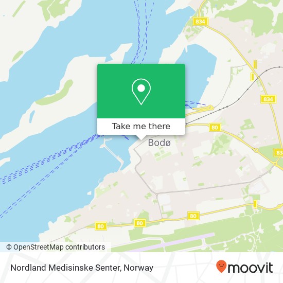 Nordland Medisinske Senter map