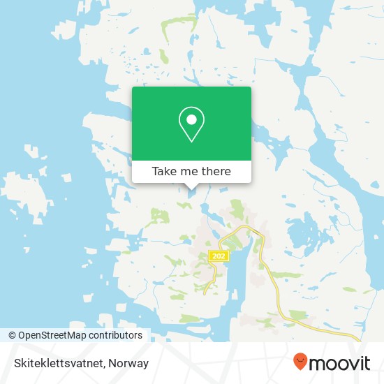 Skiteklettsvatnet map