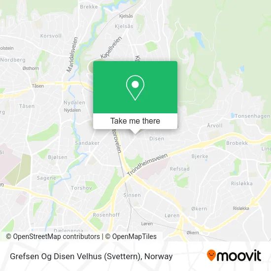 Grefsen Og Disen Velhus (Svettern) map