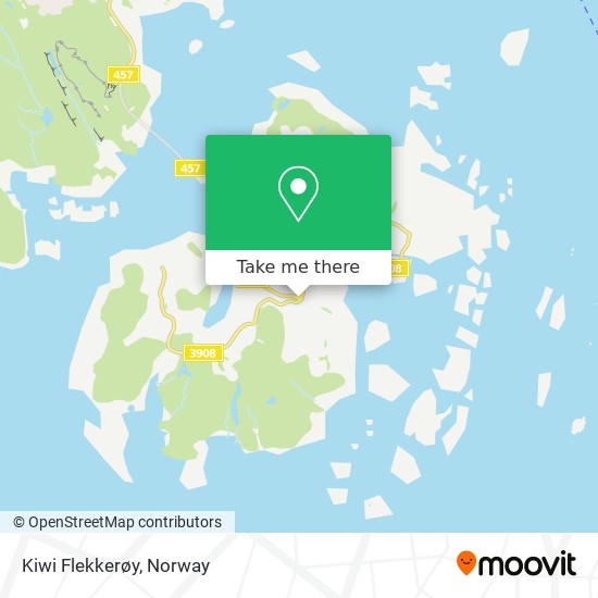 Kiwi Flekkerøy map