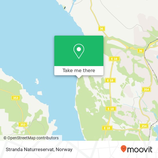 Stranda Naturreservat map