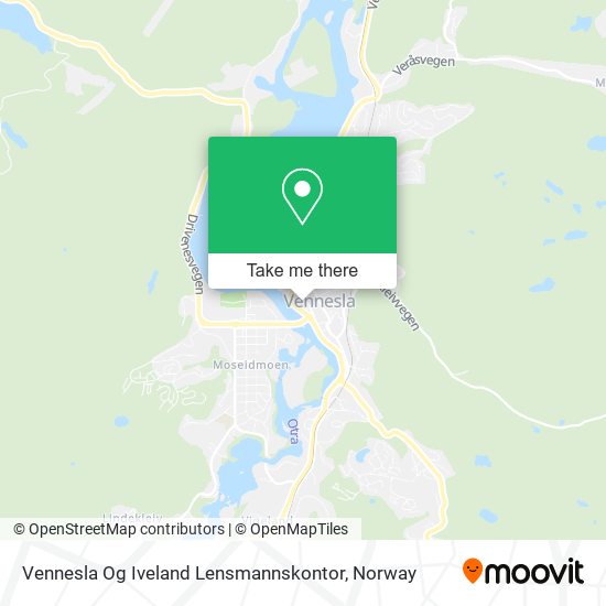 Vennesla Og Iveland Lensmannskontor map