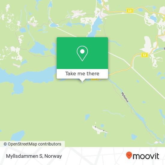 Myllsdammen S map