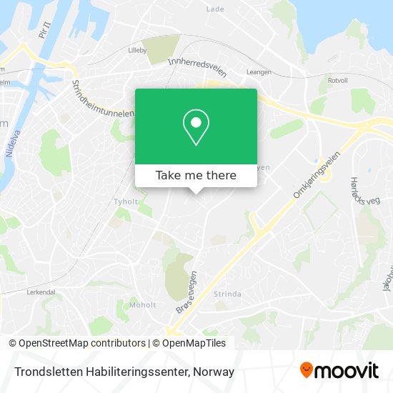 Trondsletten Habiliteringssenter map