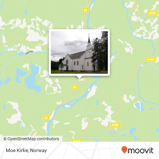 Moe Kirke map