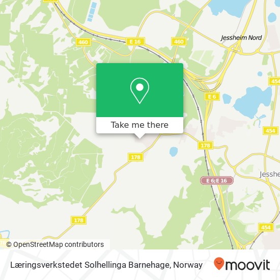 Læringsverkstedet Solhellinga Barnehage map