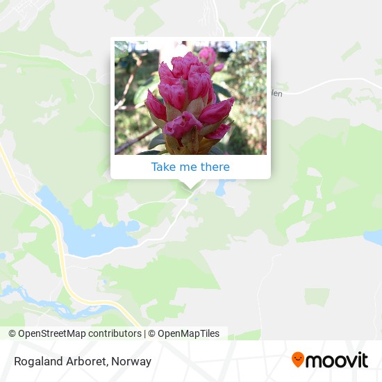 Rogaland Arboret map
