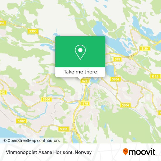 Vinmonopolet Åsane Horisont map