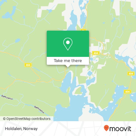 Holdalen map