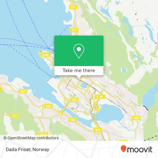 Dada Frisør map