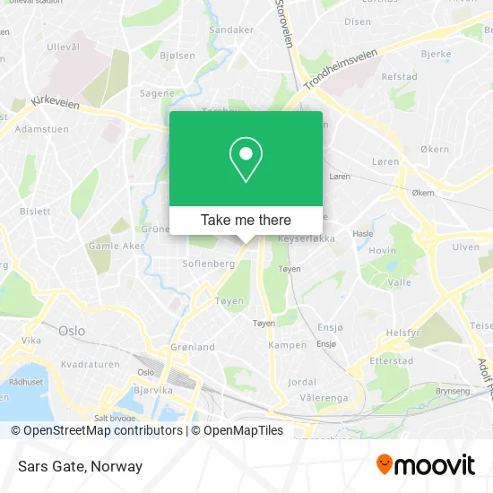 Sars Gate map