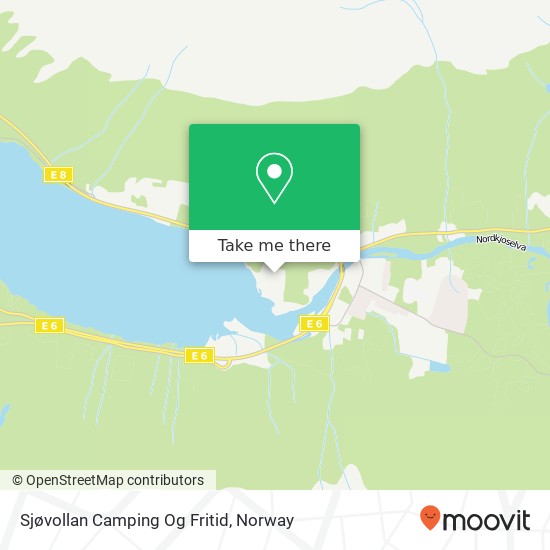 Sjøvollan Camping Og Fritid map