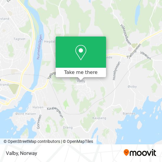 Valby map