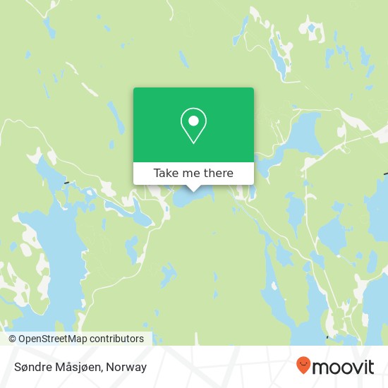 Søndre Måsjøen map