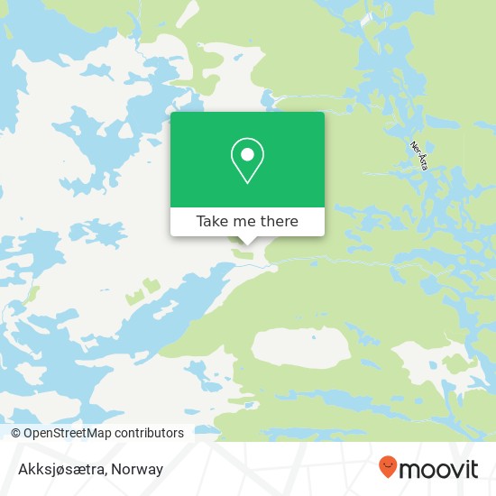 Akksjøsætra map