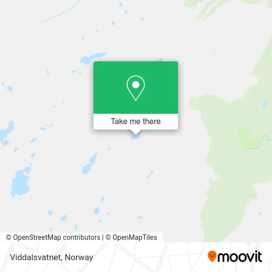 Viddalsvatnet map