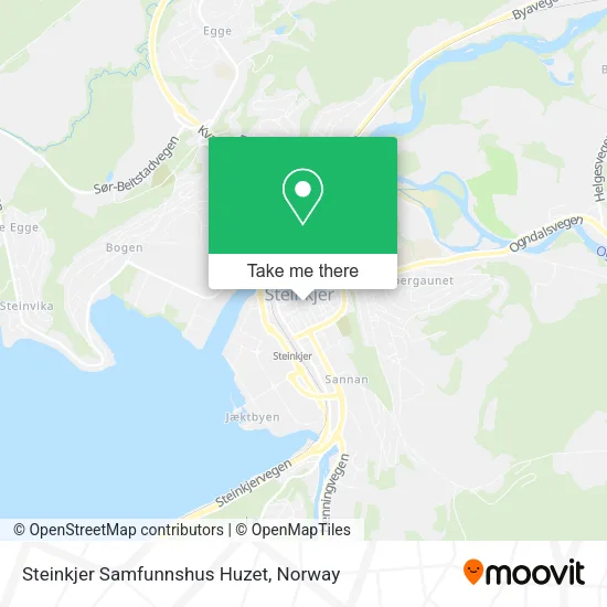 Steinkjer Samfunnshus Huzet map