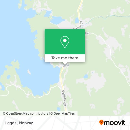 Uggdal map