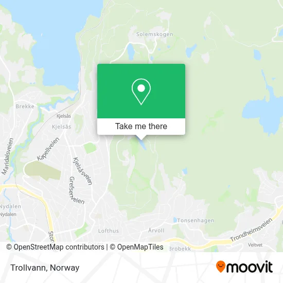 Trollvann map