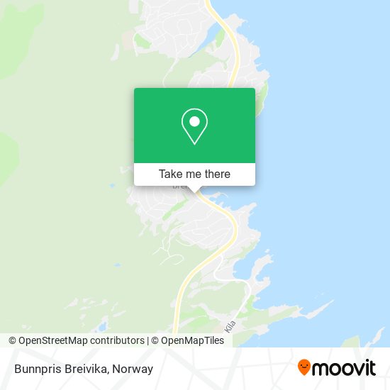 Bunnpris Breivika map