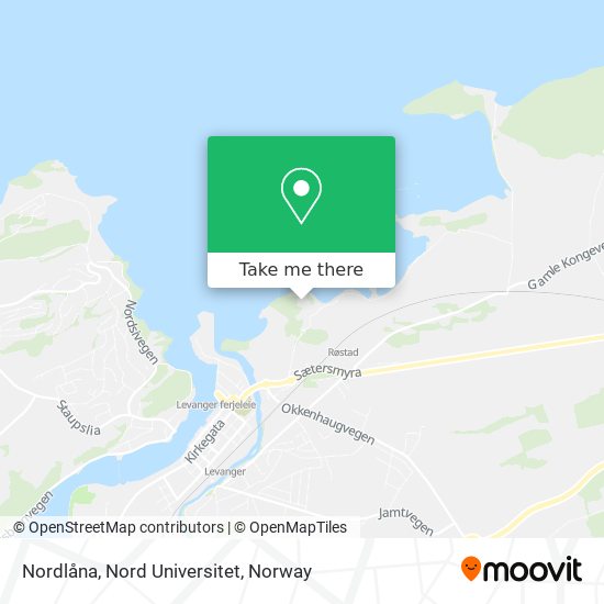 Nordlåna, Nord Universitet map