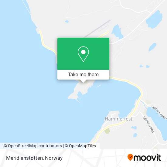 Meridianstøtten map