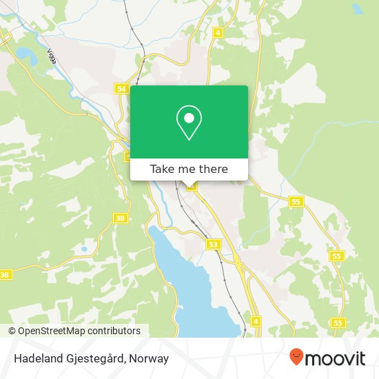 Hadeland Gjestegård map