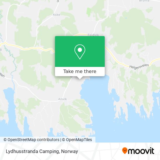 Lydhusstranda Camping map