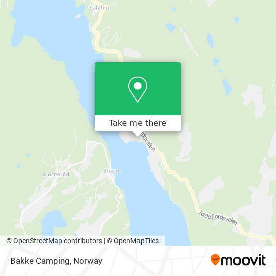 Bakke Camping map