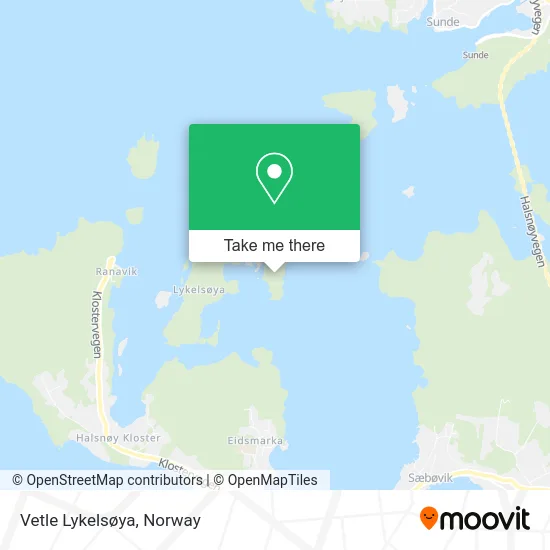 Vetle Lykelsøya map