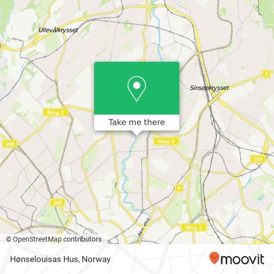 Hønselouisas Hus map