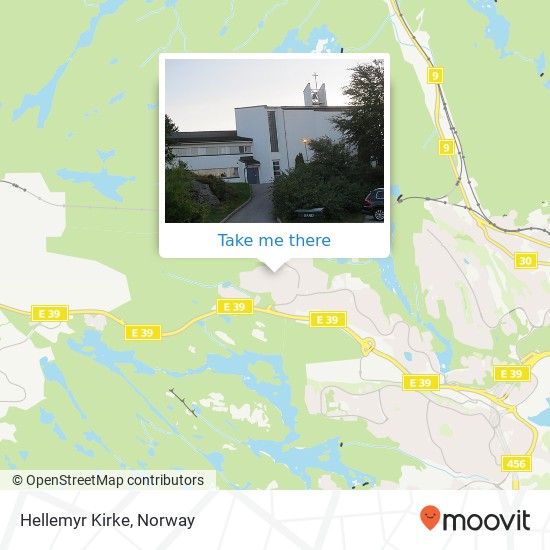 Hellemyr Kirke map