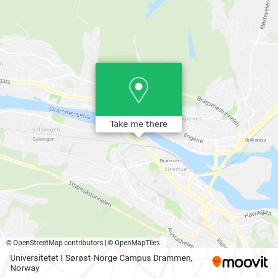 Universitetet I Sørøst-Norge Campus Drammen map