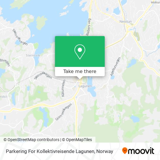 Parkering For Kollektivreisende Lagunen map