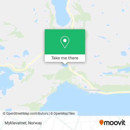 Myklevatnet map