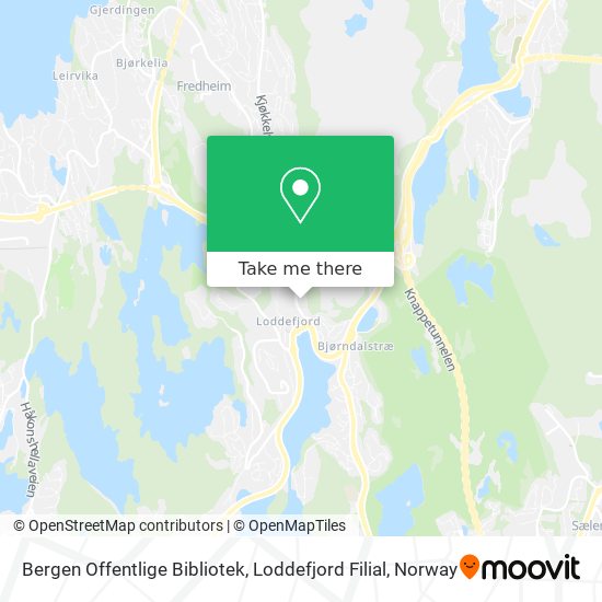 Bergen Offentlige Bibliotek, Loddefjord Filial map