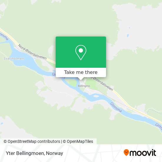 Yter Bellingmoen map