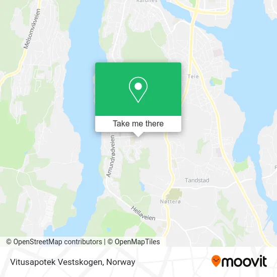 Vitusapotek Vestskogen map