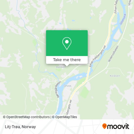 Litj-Trøa map