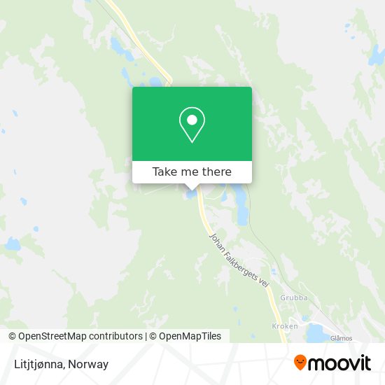 Litjtjønna map