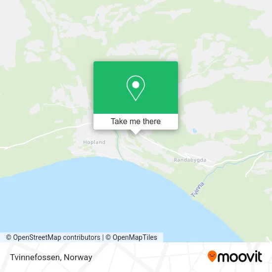 Tvinnefossen map