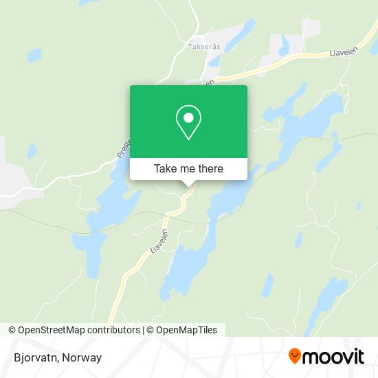 Bjorvatn map