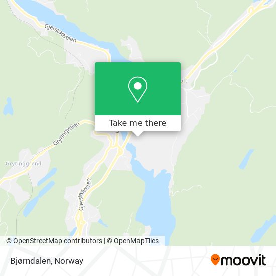 Bjørndalen map