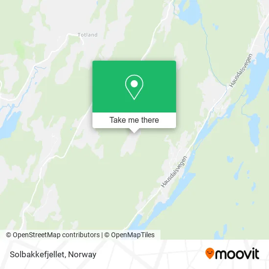 Solbakkefjellet map