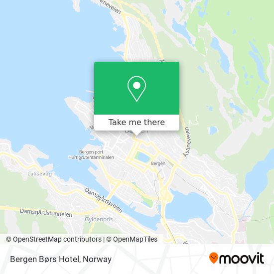 Bergen Børs Hotel map