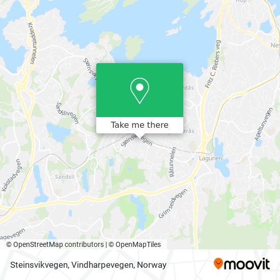 Steinsvikvegen, Vindharpevegen map