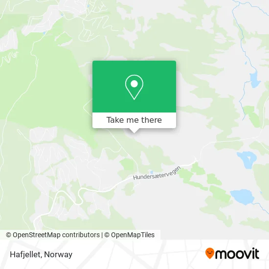 Hafjellet map